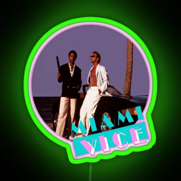 Miami Vice Retro RGB Neon Sign