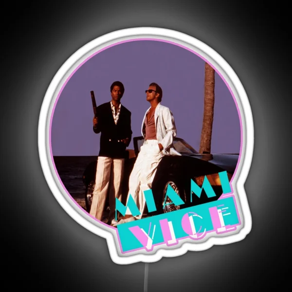 Miami Vice Retro RGB Neon Sign