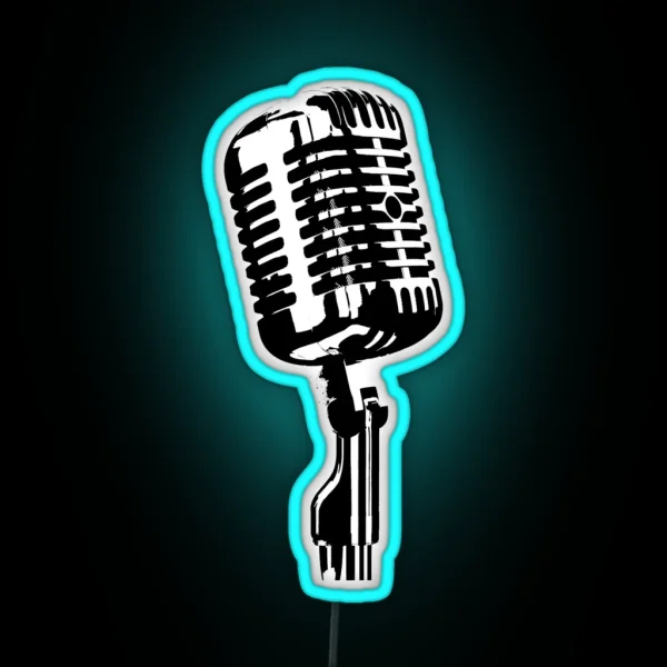 Mic RGB Neon Sign