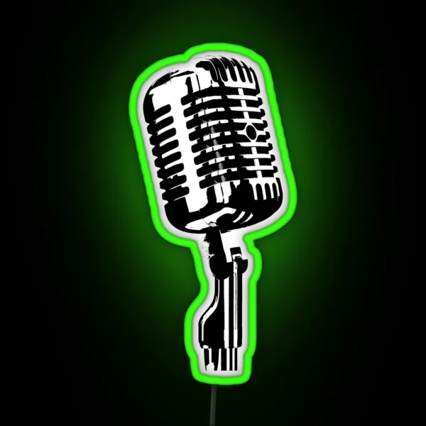 Mic RGB Neon Sign