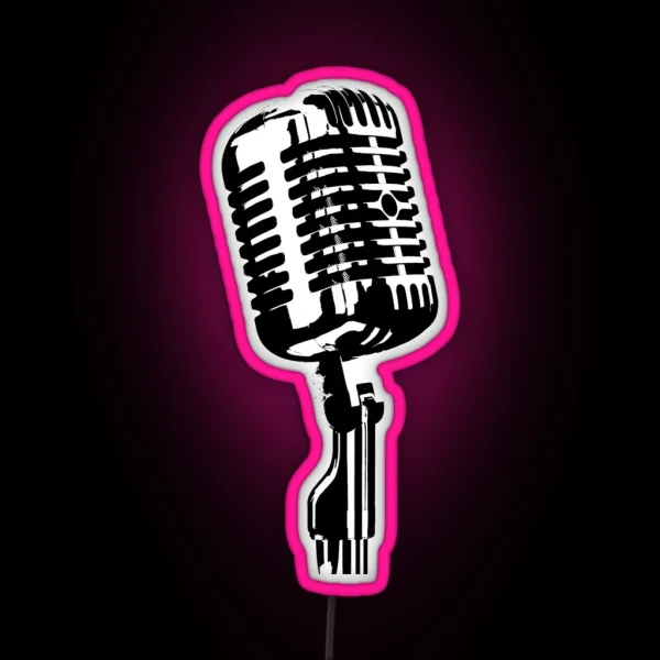 Mic RGB Neon Sign