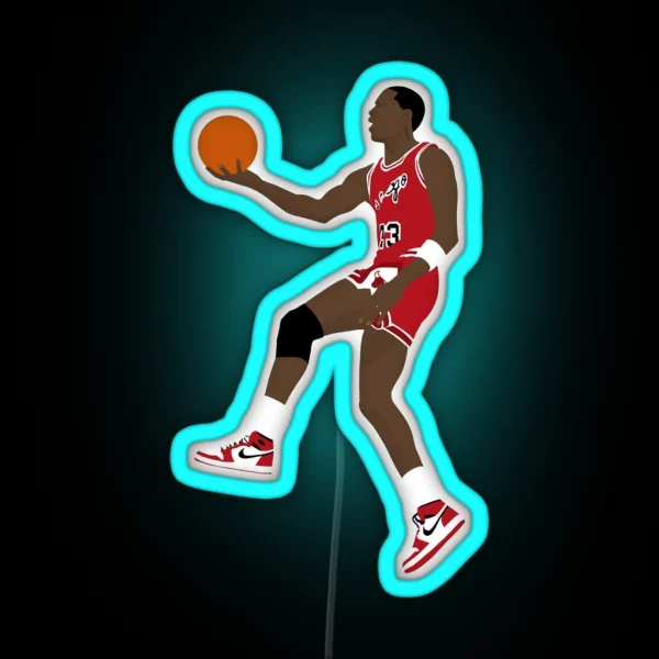 Michael Jordan Minimalist Design RGB Neon Sign