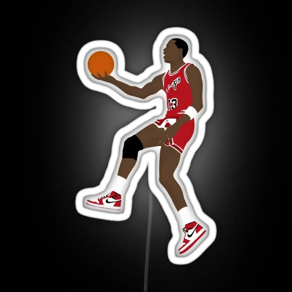 Michael Jordan Minimalist Design RGB Neon Sign