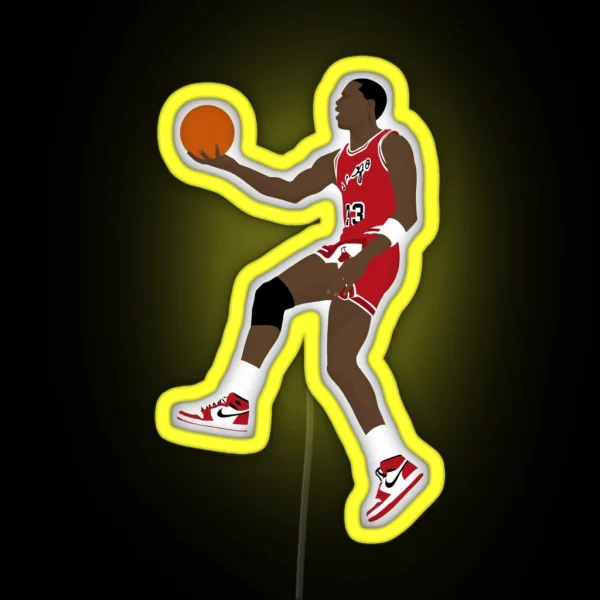 Michael Jordan Minimalist Design RGB Neon Sign
