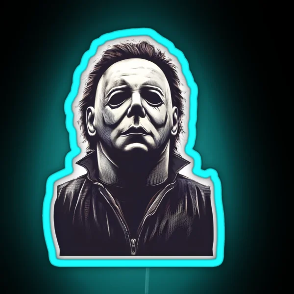 Michael Myers Vintage RGB Neon Sign