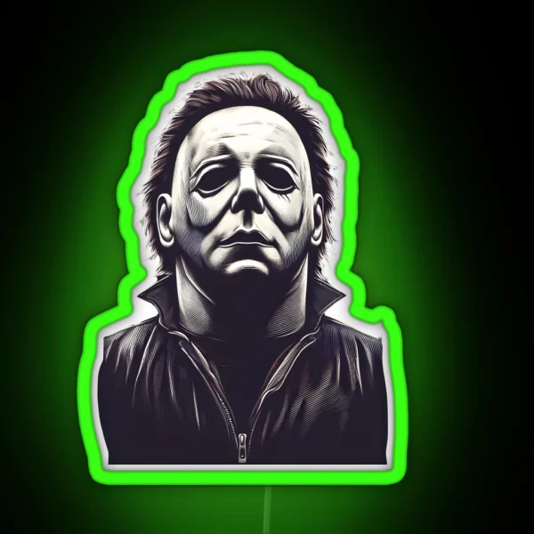 Michael Myers Vintage RGB Neon Sign