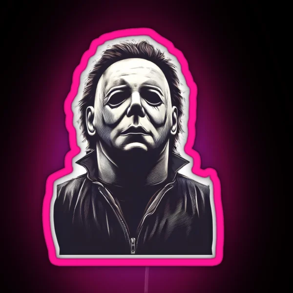 Michael Myers Vintage RGB Neon Sign