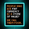 Bitcoin Revolution Quote Michael Saylor in Vibrant RGB Neon Sign