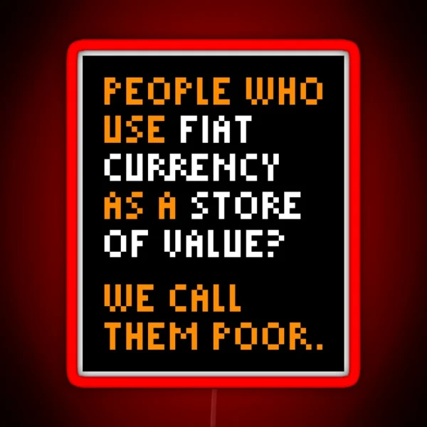 Michael Saylor Bitcoin Quote RGB Neon Sign