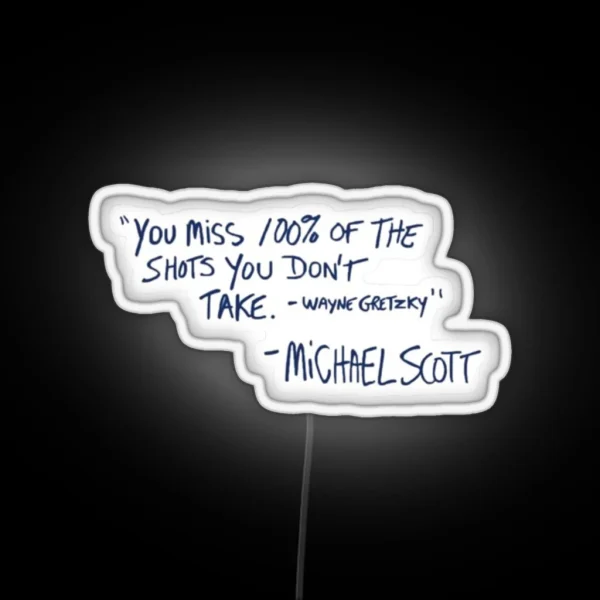 Michael Scott Quote RGB Neon Sign