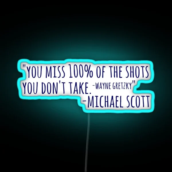 Michael Scott RGB Neon Sign