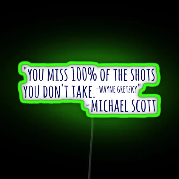 Michael Scott RGB Neon Sign