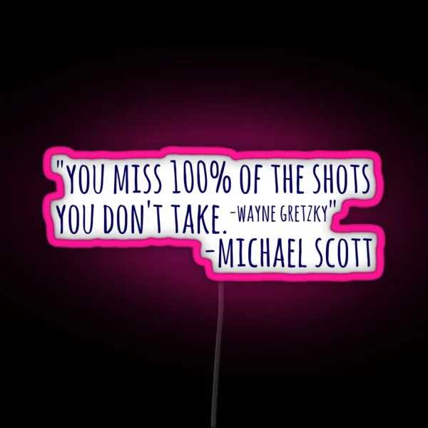 Michael Scott RGB Neon Sign