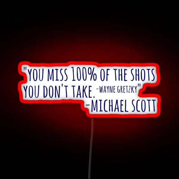 Michael Scott RGB Neon Sign