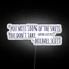 Add some Dunder Mifflin flair with this retro Michael Scott sign.