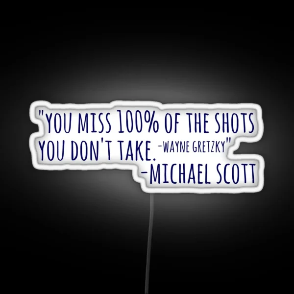 Michael Scott RGB Neon Sign