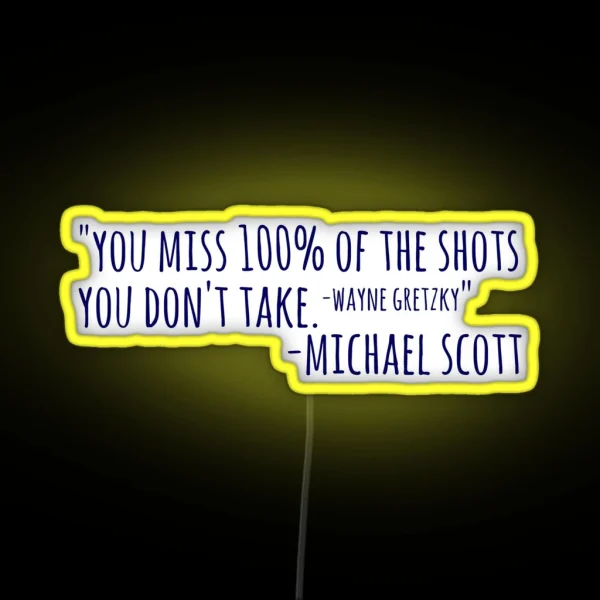Michael Scott RGB Neon Sign