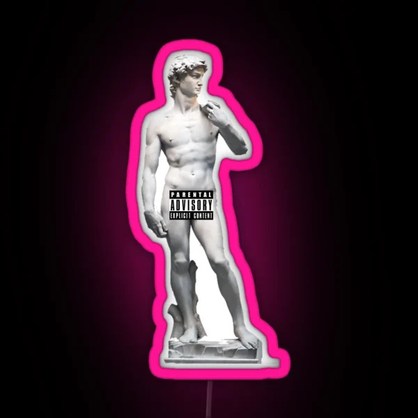 Michelangelo David RGB Neon Sign