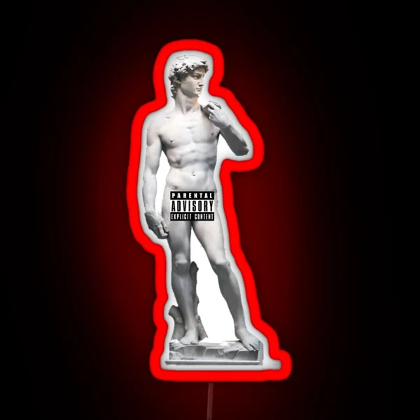 Michelangelo David RGB Neon Sign