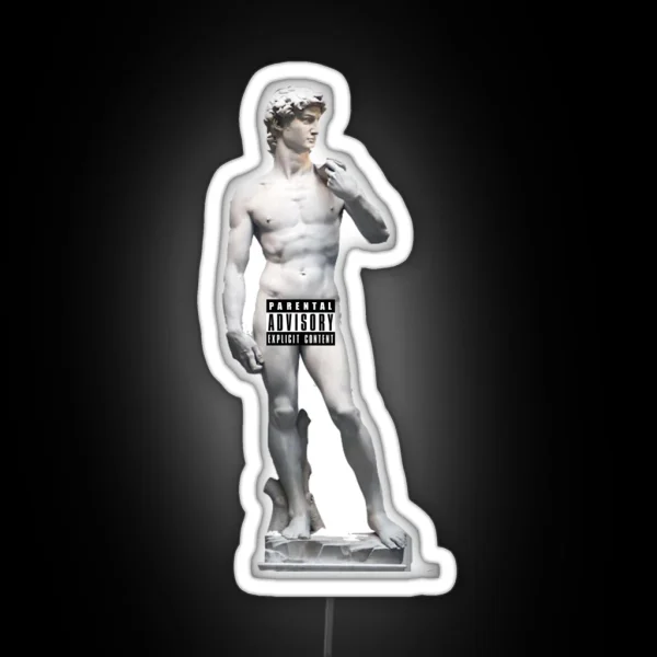 Michelangelo David RGB Neon Sign