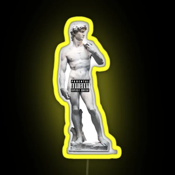 Michelangelo David RGB Neon Sign