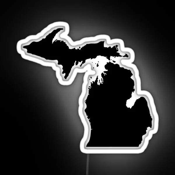 Michigan Black RGB Neon Sign