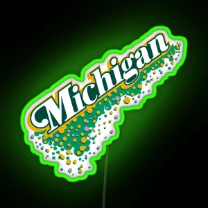 Michigan Bubbly Vernors RGB Neon Sign