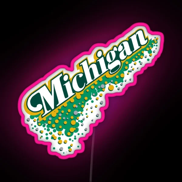 Michigan Bubbly Vernors RGB Neon Sign