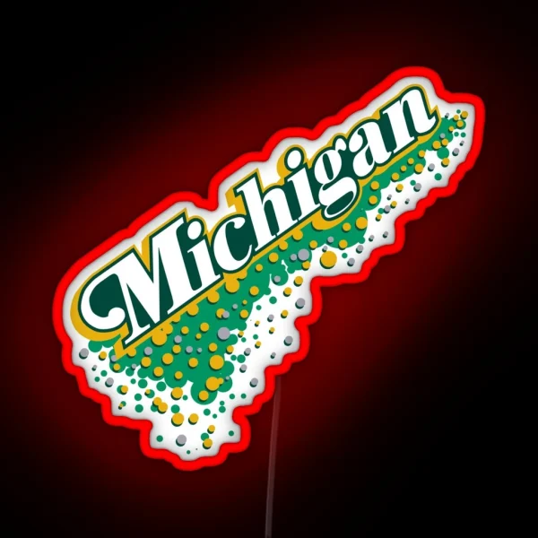 Michigan Bubbly Vernors RGB Neon Sign
