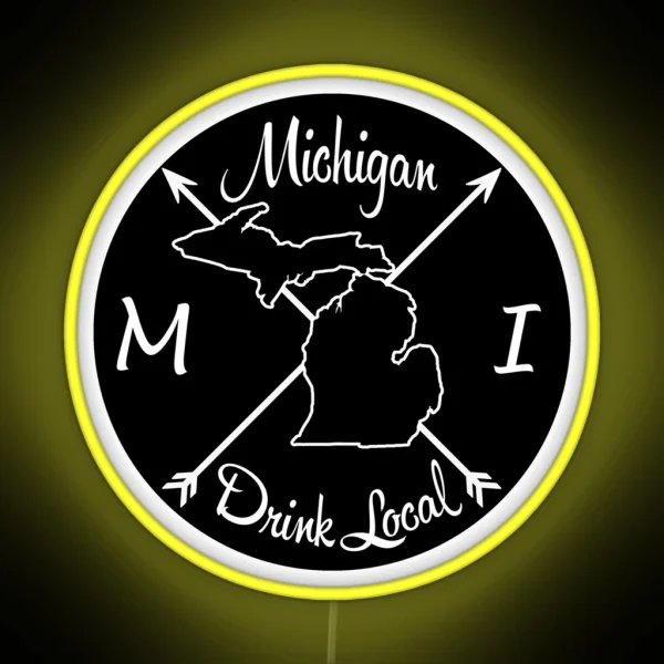 Michigan Drink Local MI RGB Neon Sign