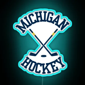 Michigan Hockey RGB Neon Sign