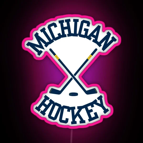 Michigan Hockey RGB Neon Sign