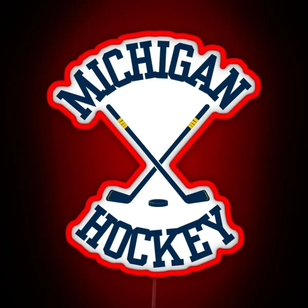 Michigan Hockey RGB Neon Sign