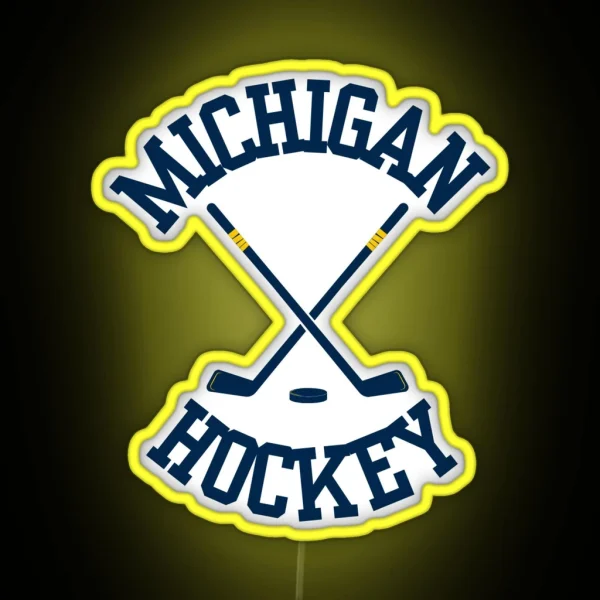 Michigan Hockey RGB Neon Sign