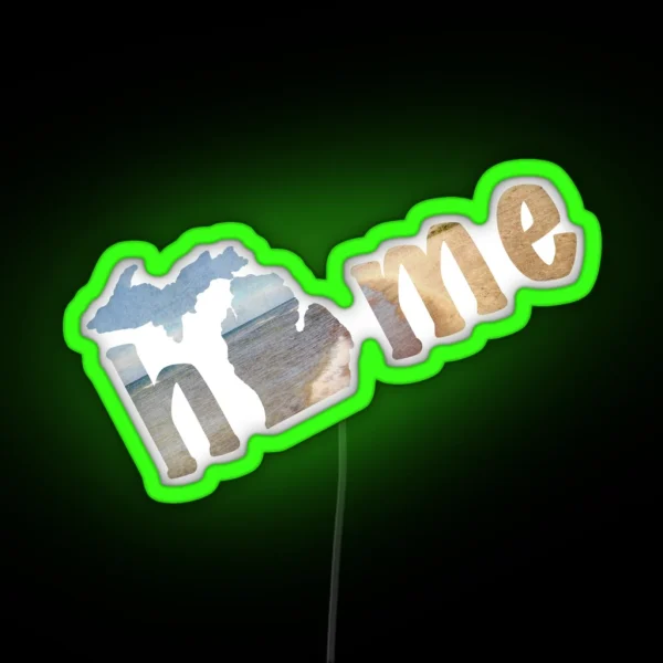 Michigan My Home RGB Neon Sign