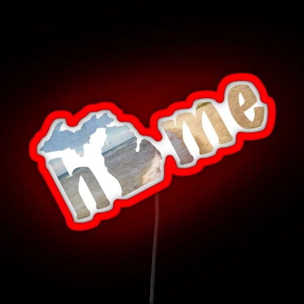 Michigan My Home RGB Neon Sign