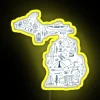 Michigan RGB Color Changing LED Neon Sign for Outdoor Decorations.