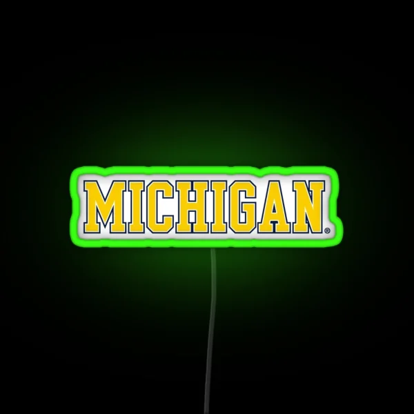 Michigan RGB Neon Sign