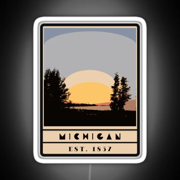 Michigan RGB Neon Sign