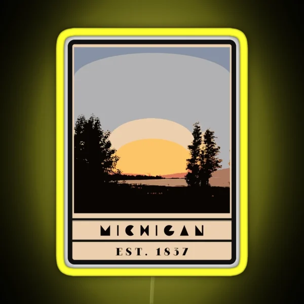 Michigan RGB Neon Sign