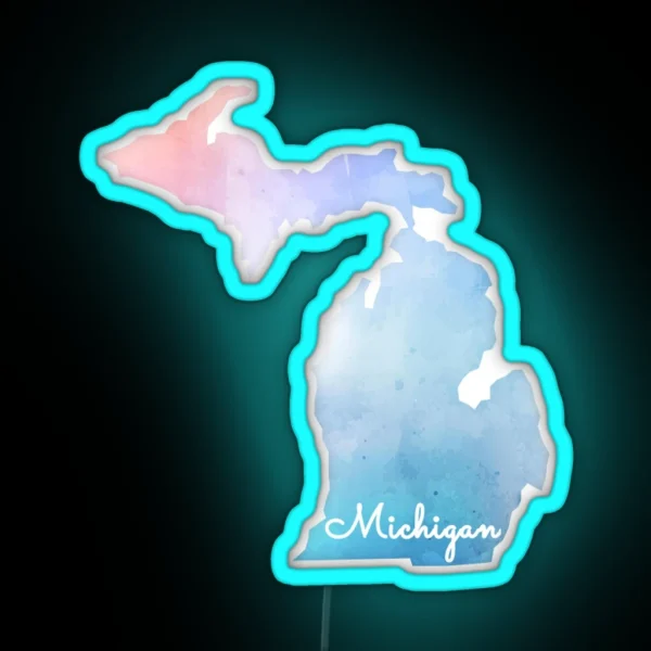 Michigan RGB Neon Sign