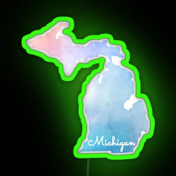 Michigan RGB Neon Sign