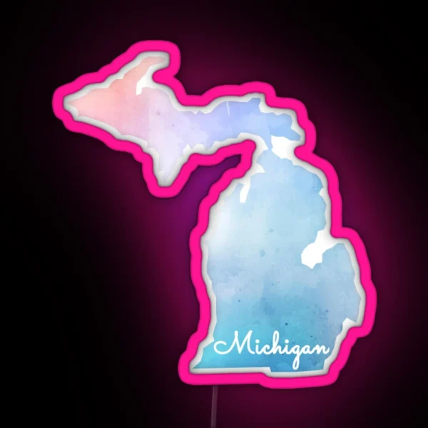 Michigan RGB Neon Sign