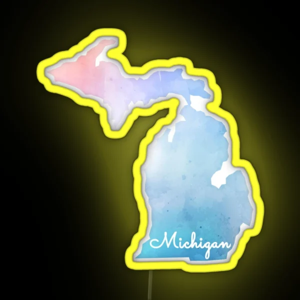 Michigan RGB Neon Sign