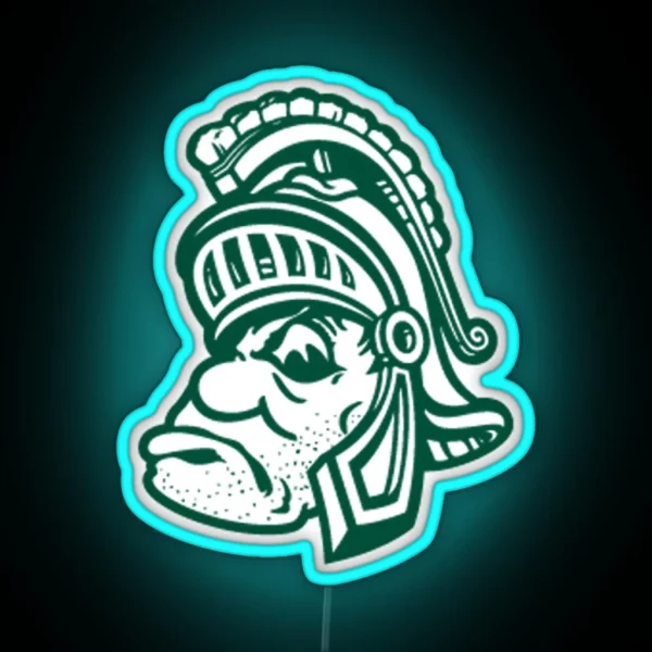 Michigan State Alternate Spartan RGB Neon Sign