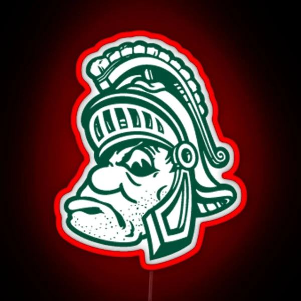 Michigan State Alternate Spartan RGB Neon Sign