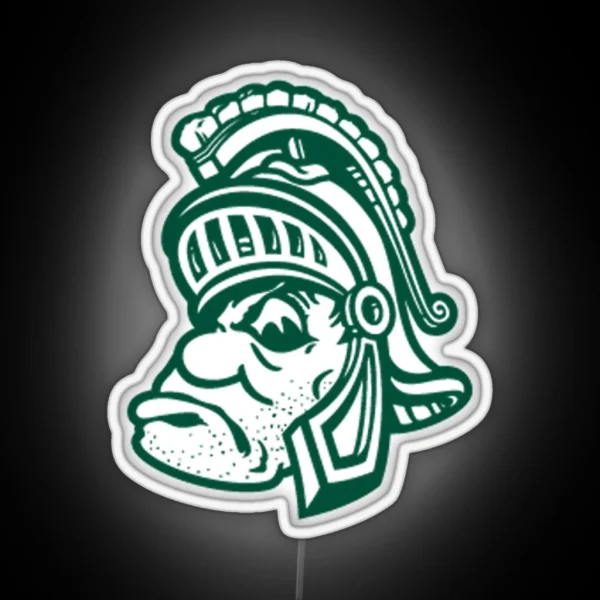Michigan State Alternate Spartan RGB Neon Sign