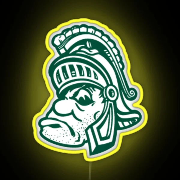 Michigan State Alternate Spartan RGB Neon Sign