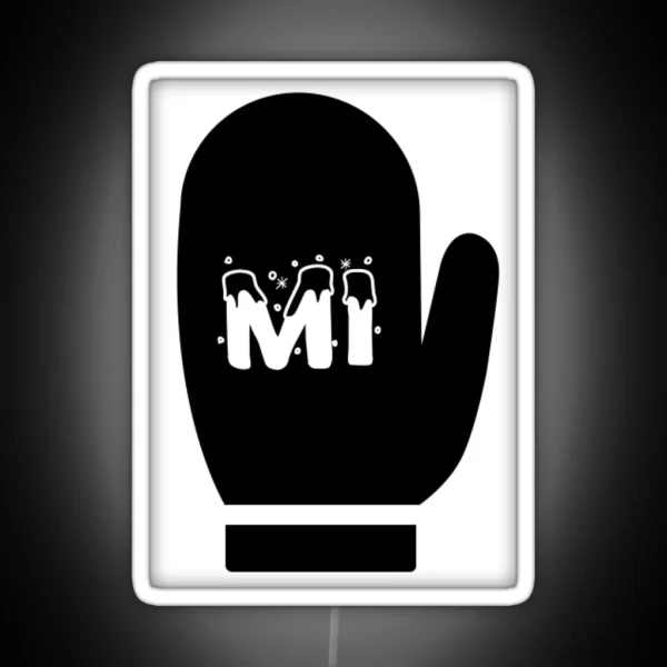 Michigan State Mitten RGB Neon Sign