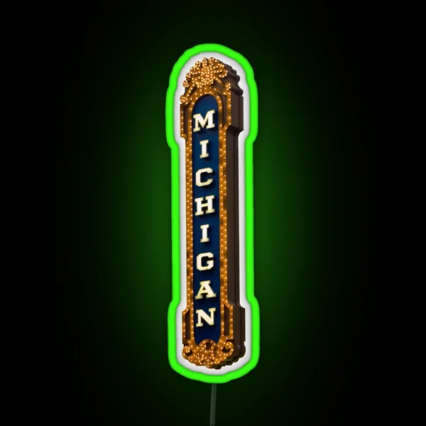 Michigan Theater RGB Neon Sign